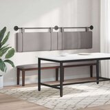  Držeće uzglavlje Zidne Sivo-smeđa 210 x 55 x 5 cm tkanina - Sivo-smeđa 200 cm bez LED svjetla | shoptok.hr