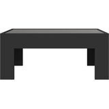  Stolić za kavu s beskonačnim LED svjetlima crni 70x50x30 cm | shoptok.hr