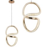 Toolight Viseća LED lampa G077-3CPR Gold | shoptok.hr
