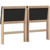  Tapecirani uzglavlje Svijetlo siva 135 cm Čvrsto borovo drvo | shoptok.hr