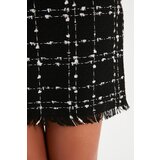 Trendyol Black Tassel Detailed Tweed Mini Skirt | shoptok.hr