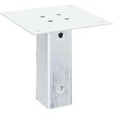 Post Bases Square 12 kosov Silver 51x51 mm Pocinkano jeklo, (21827458) | Shoptok.si