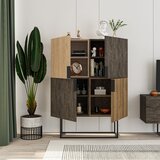 Marckeric Rjava/v naravni barvi omarica v hrastovem dekorju 100x130 cm Titan – | Shoptok.si