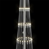  LED božićno drvce Topla bijela 51 x 51 x 190 cm Metal | shoptok.hr