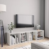Furnova Knjižna / TV omara visok sijaj bela 143x30x36 cm, (21924837) | Shoptok.si