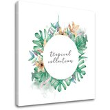  Slike na platnu z besedilom Tropical collection (moderne slike) Cene