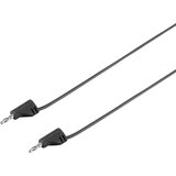 Voltcraft MSB-200 merilni vod lamelni vtič 2 mm lamelni vtič 2 mm 0.90 m črna 1 kos, (20422883) Cene