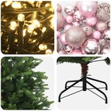  Umjetno božićno drvce s kuglicama 150 cm 150 LED lampica | shoptok.hr