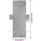 vidaXL Brisače za ležalnik 2 pcs Temno siva 210 x 75 cm | Shoptok.si
