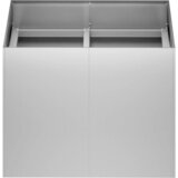  Vrtna saksija Srebrna 80 x 80 x 60 cm Pocinčani čelik | shoptok.hr