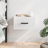 vidaXL Stenska nočna omarica bela 35x35x20 cm | Shoptok.si