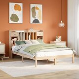 vidaXL Krevet s regalom za knjige bez madraca 140x190 cm od borovine Cijene