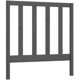  Uzglavlje za krevet sivo 96 x 4 x 100 cm od masivne borovine | shoptok.hr