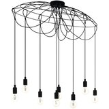 Eglo Hogsmill viseća lampa 8xE27, 115,5 cm, crna, 43322 Cijene