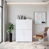 Livetastic PISALNIK leseni material bela, bela, visoki sijaj | Shoptok.si