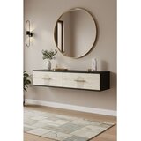 Hanah home komoda Ida 120, 120 cm, antracit / travertin | Eponuda.com