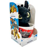How To Train Your Dragon Šalica i plišana igračka Bezubac iz filma Kako izdresirati zmaja - 18 cm | shoptok.hr