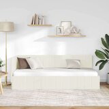 vidaXL kutni okvir kreveta s uzglavljem krema 80 x 200 cm baršun | shoptok.hr