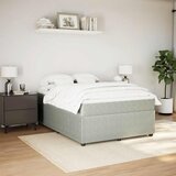  Krevet s oprugama i madracem svjetlosivi 160x200 cm baršunasti | shoptok.hr