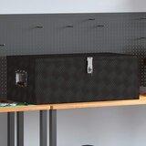  Kutija za pohranu crna 90 x 47 x 33,5 cm aluminijska | shoptok.hr