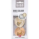 Bibs tolažilna duda - lateks Colour (0-6 m), 2 kosa peach & vanilla | Shoptok.si