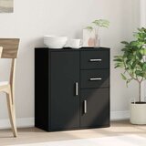  Komoda crna 60 x 31 x 70 cm od konstruiranog drva | shoptok.hr