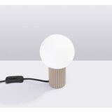 Nice Lamps Sivorjava namizna svetilka s steklenim senčilom (višina 19 cm) Orbital – | Shoptok.si