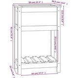  Sadilica s policom bijela 54 x 34,5 x 81 cm od masivne borovine | Eponuda.ba