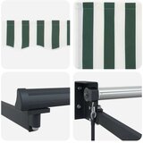 Ručna zlačivna tenda s LED diodama Zelena i bijela 3 x 2 5 m - Antracit Zelena i bijela 3 x 2 5 m | shoptok.hr