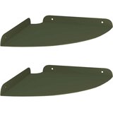  Ležeča polica s polico 2 pcs Oljčno zelena 24 x 24 x 2 cm, (5000307403) | Shoptok.si