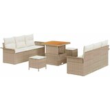  Sjedeća garnitura za vrt 9 kom. 8-Broj sjedala Bež i krema 80 x 80 x 71 cm | Shoptok.si