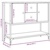  Komoda boja hrasta sonome 100x36x85 cm konstruirano drvo | shoptok.hr