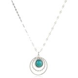 Ogrlica ET-21687 - Srebrna / Tirkizna KP21687 | Eponuda.com