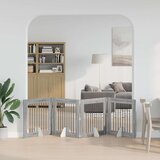  Vrata za pse z stojali 4 pcs Siva Sonoma 80 x 80 cm, (5000232796) | Shoptok.si