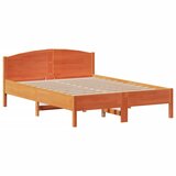 Krevet s regalom za knjige bez madraca 120 x 200 cm od borovine | Eponuda.com
