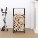  Stalak za drva crni 40x30x80 cm hladno valjani čelik | shoptok.hr