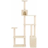  Mačje drvo s sisalnim postoljima za grebanje Krem 177,5 cm | shoptok.hr