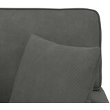  Ležaljka s suknjom Tamno siva 91 x 157 x 91 cm Rebrasta tkanina | shoptok.hr