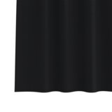 vidaXL Zavjese sa zavjesama 2 pcs Crna 260 x 140 cm Poliester | shoptok.hr