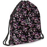 Ars Una Pearl Blossom Black cvetlična torba za telovadbo, športna torba 37,5x46cm | Shoptok.si