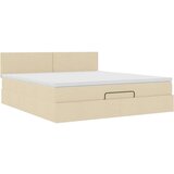 vidaXL Otomanski krevet s madracem i LED krem 160x200cm tkanine | shoptok.hr