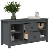 TV ormarić sivi 103 x 36,5 x 52 cm od masivne borovine | shoptok.hr