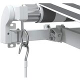 Tenda na ručno uvlačenje antracit i bijela 350 x 250 cm | Eponuda.com