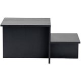 Hanah home stočić za dnevnu sobu harmony - wood black wood black coffee table Cene