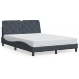 Maison Chic Posteljni okvir - Dvoposteljna postelja - Zakonska postelja brez vzmetnice temno siv 140x190 cm žamet-J12928, (21765134) Cene
