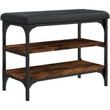  The Living Store Klop za čevlje dimljen hrast 62x32x47 cm inženirski les - Klop Za Čevlje, (21444080) | Shoptok.si
