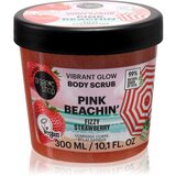 Organic Shop Body Scrub Pink Beachin' posvjetljujući piling za tijelo parfemi Fizzy Strawberry 300 ml | shoptok.hr