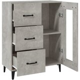  Komoda siva boja betona 69,5x34x90 cm od konstruiranog drva | shoptok.hr