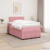  Boxspring krevet s madracem Ružičasta 120 x 190 cm Baršun | shoptok.hr