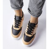 Gemre Black-beige shoes on a thicker sole Baron | ePonuda.com